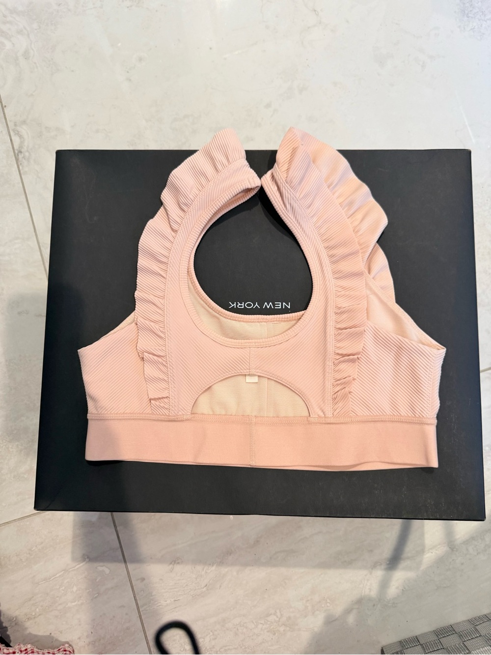 Free people Ruffle-Trim Scoop Neck Bralette - Blush Pink